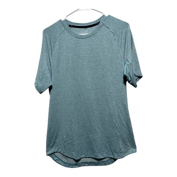 Lululemon Men’s Blue Short Sleeve Tech Shirt Size M/L Excellent Condition - Picture 7 of 8